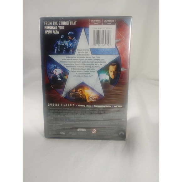 Captian America The First Avenger DVD NEW - Picture 2 of 2